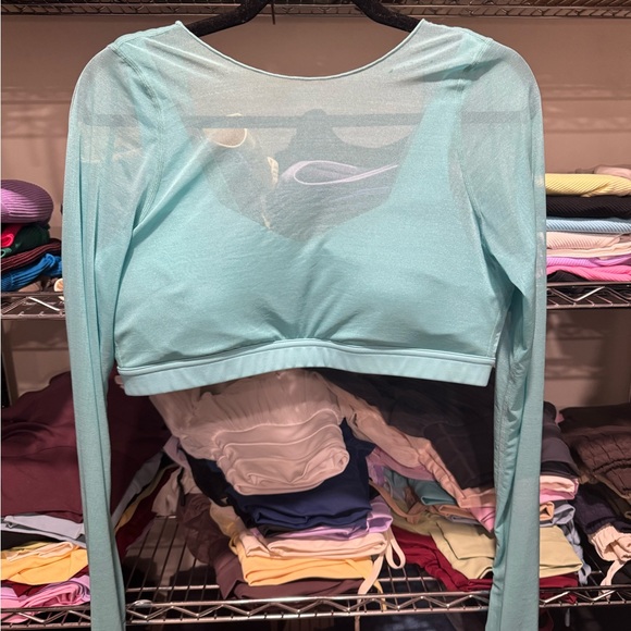 Popflex - Coquette Long Sleeve Mesh Bra - Oasis - XL - Picture 2 of 4